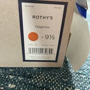 Rothy's Orange Flats with Pointed Toe and Slip-On Design